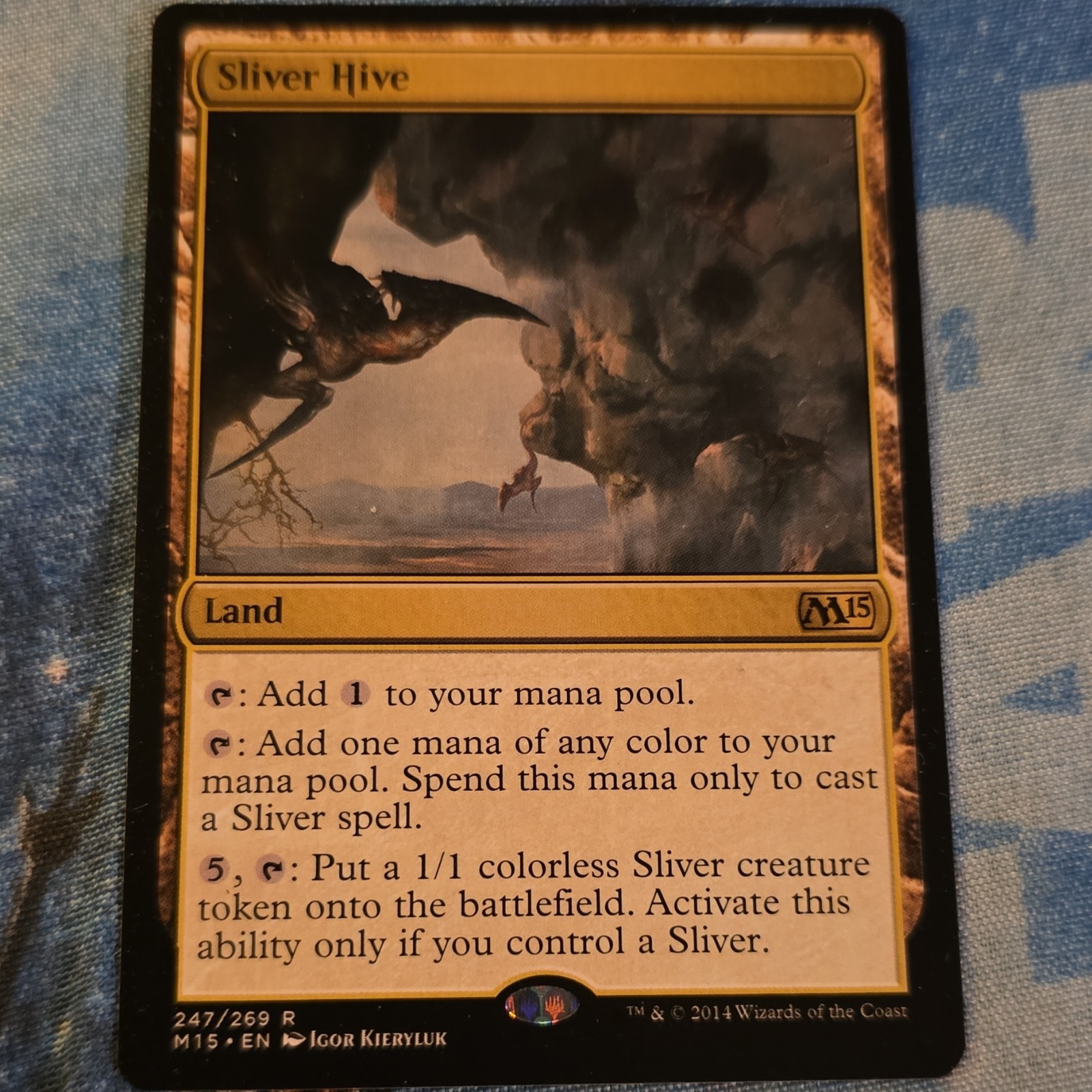Magic: The Gathering Sliver Hive M15 Rare Land 247/269 Igor Kieryluk English