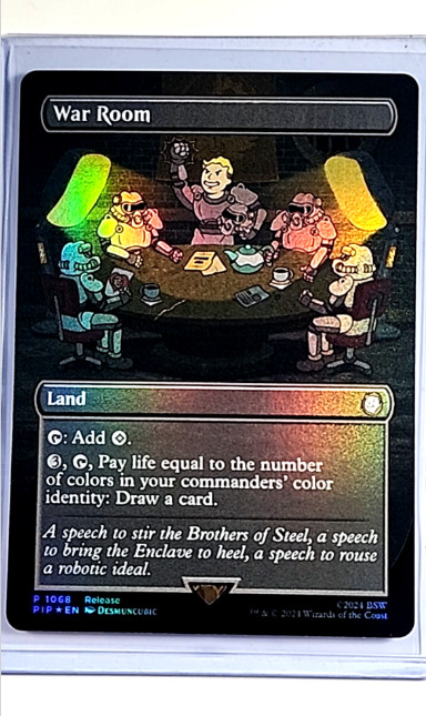 2024 MTG Magic the Gathering PIP Fallout Borderless Promo Foil #1068 War Room