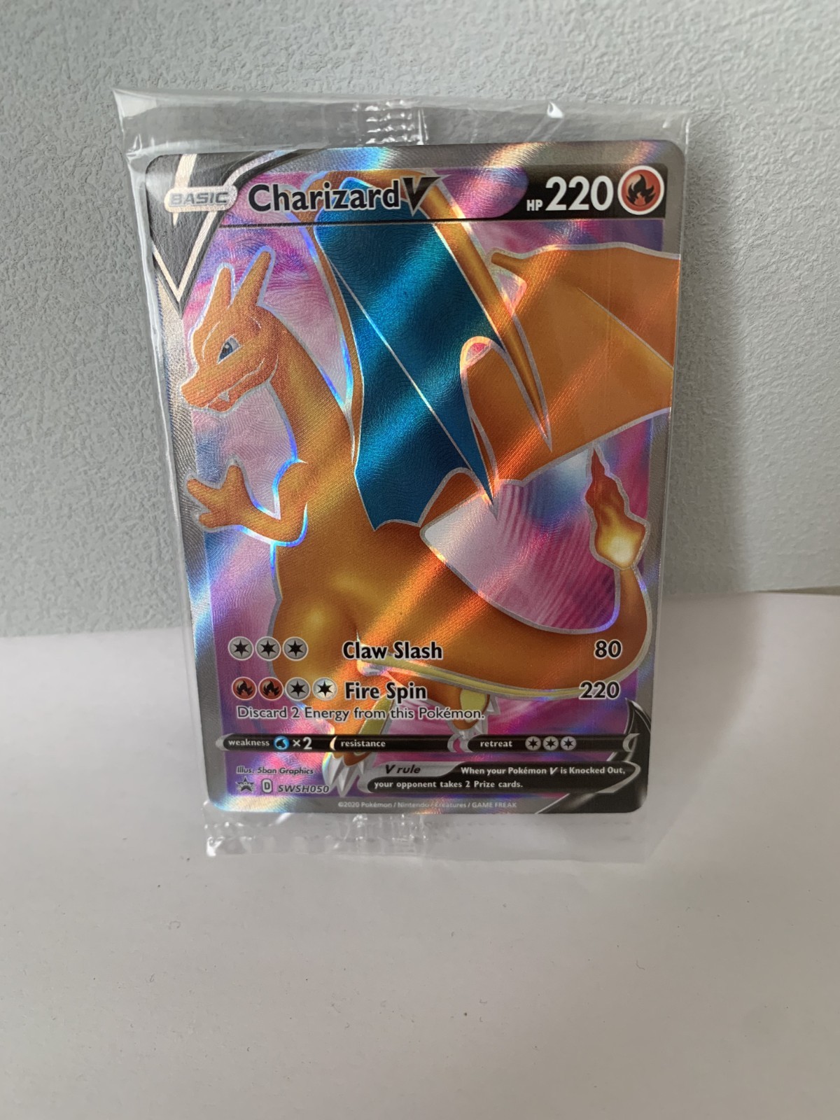 Charizard V SWSH050 SWSH: Sword & Shield Promo Cards Holo “Sealed”