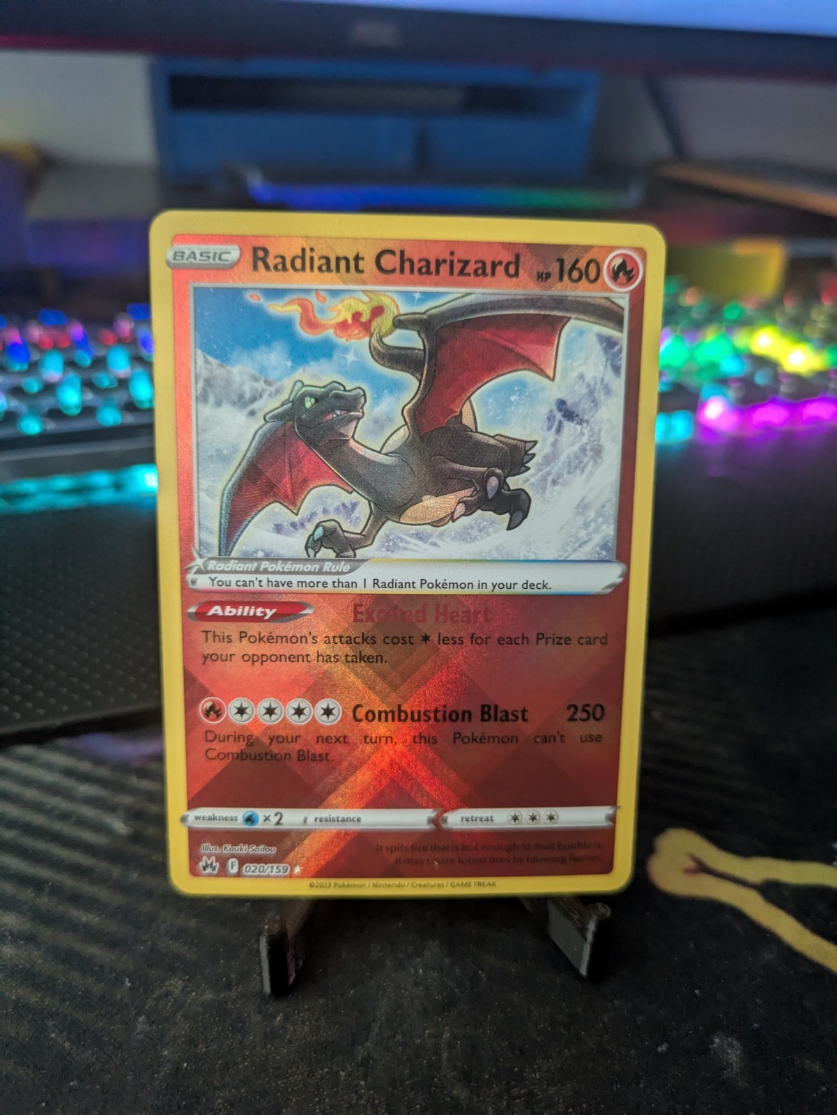 Radiant Charizard 020/159 Crown Zenith NM