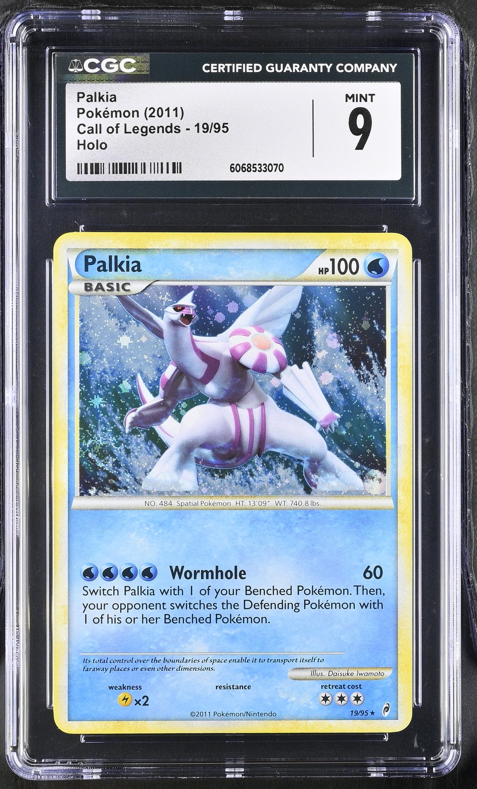 CGC 9 MINT Palkia 2011 Call of Legends 19/95 Holo Pokemon Card