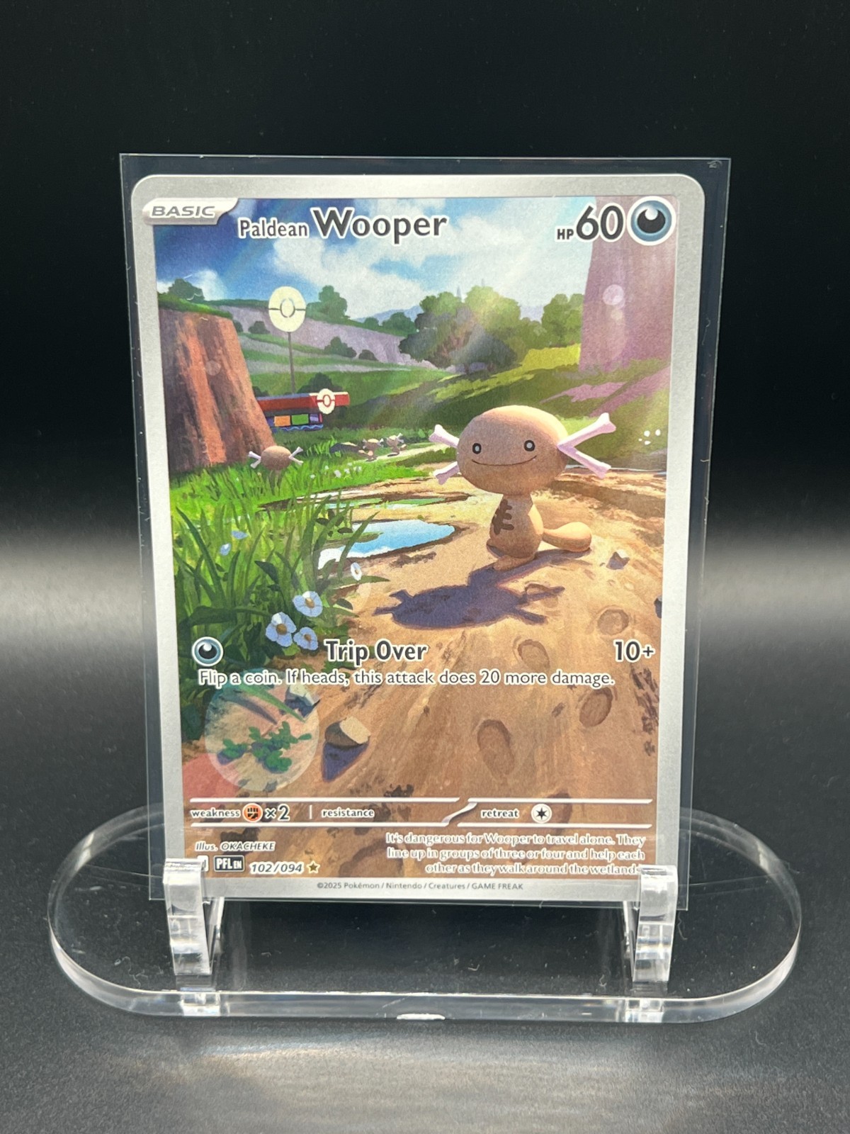 2025 POKEMON PHANTASMAL FLAMES WOOPER 102/094 IR