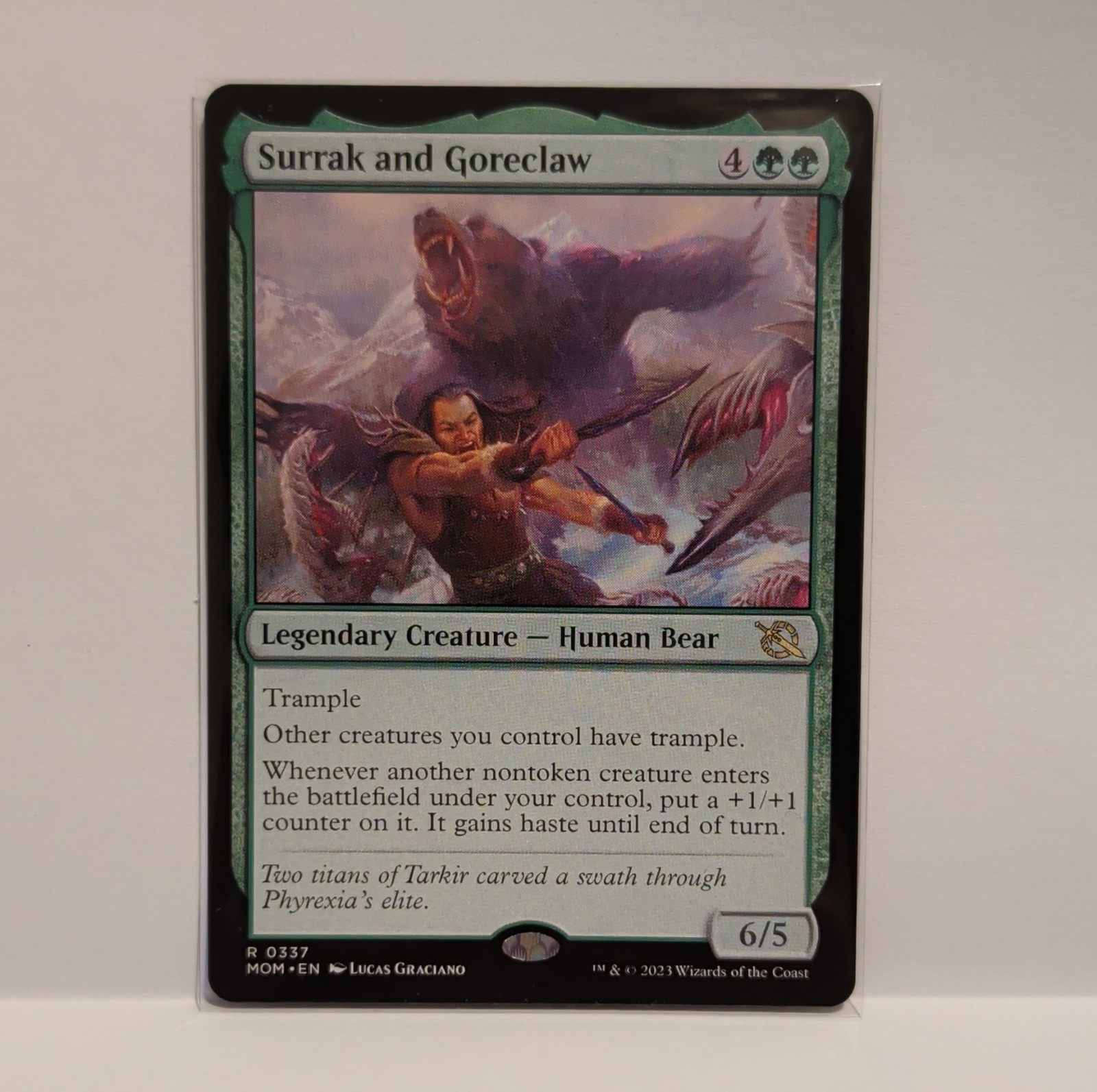 Surrak and Goreclaw MTG March of the Machine #0337 Regular Rare Legendary EN 6/5