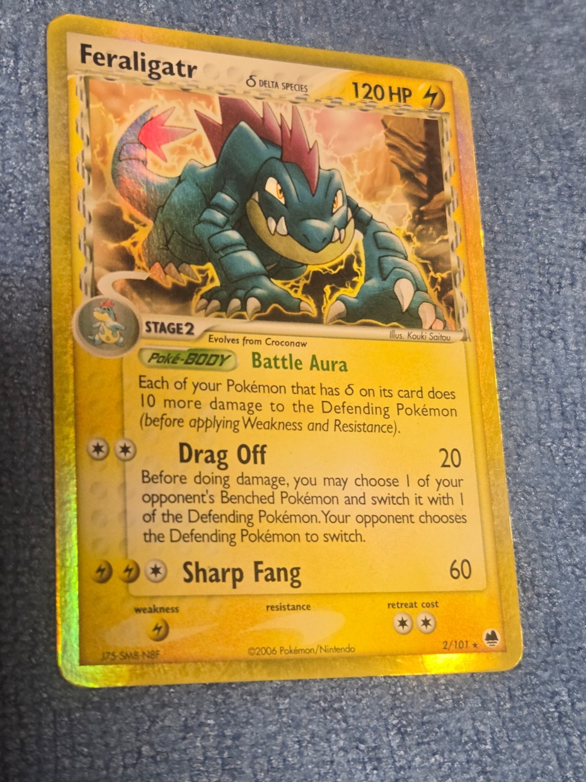Feraligatr (Delta Species) 2/101 Dragon Frontiers LP Holo. US Seller