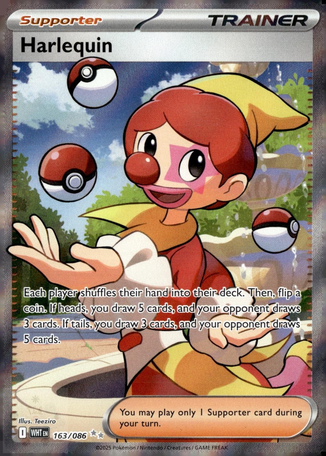 Harlequin 163/086 Holo Ultra Rare White Flare Pokemon NM/M