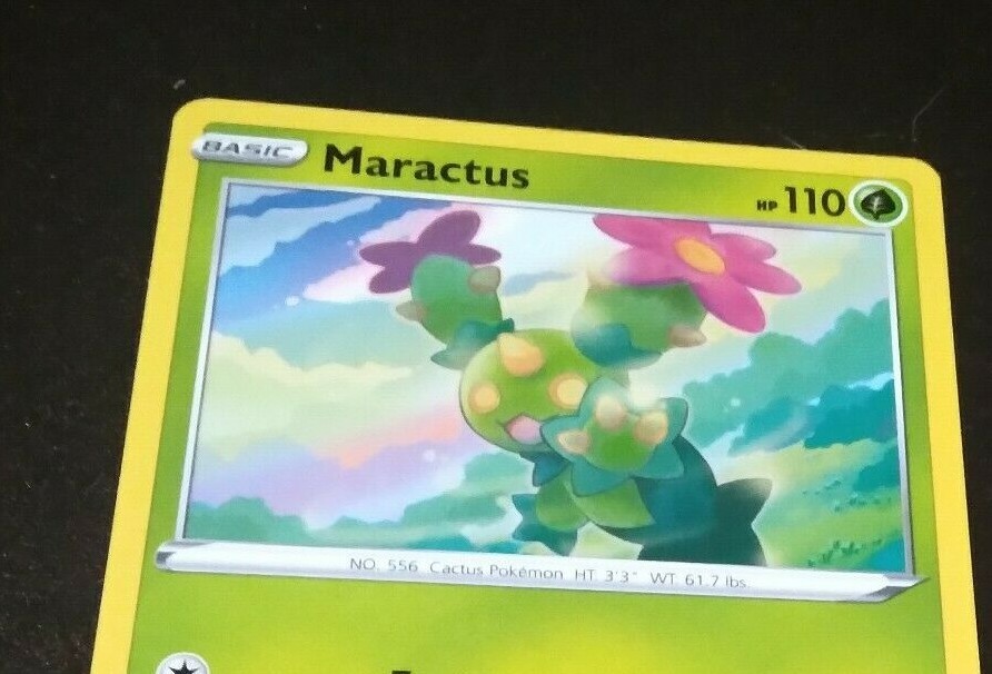Maractus 7/202 – LP – Sword Shield Base Set Pokemon Card US Seller 20 + years