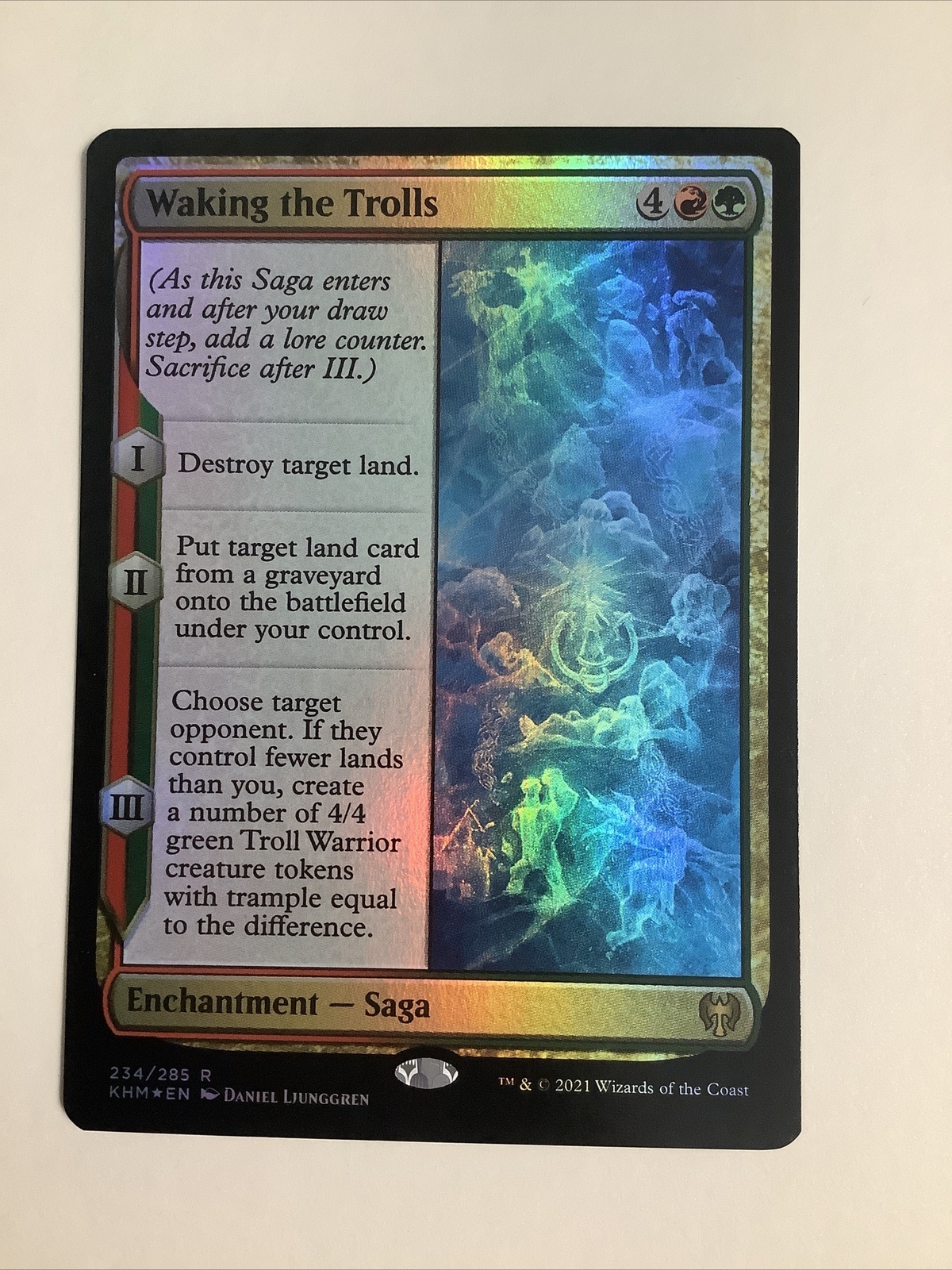 MTG KHM: Waking the Trolls Kaldheim 234/285 Regular Rare Foil