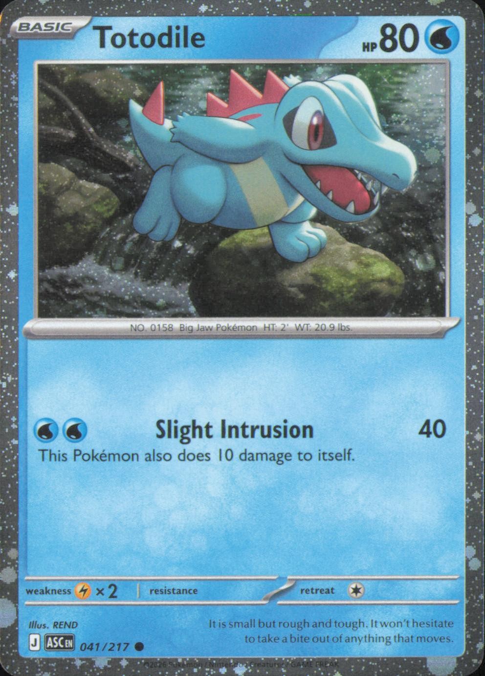 Totodile (Cosmos Holo) 041/217 Miscellaneous Cards & Products Pokemon NM/M