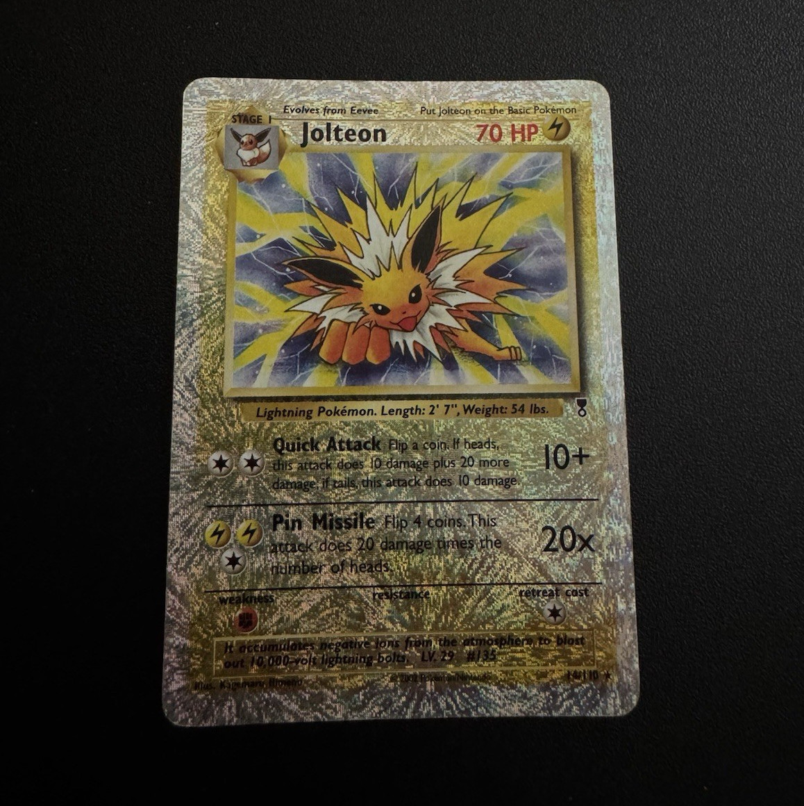 The Pokémon Company Jolteon Legendary Collection 14/110 Reverse Holo Rare Eng