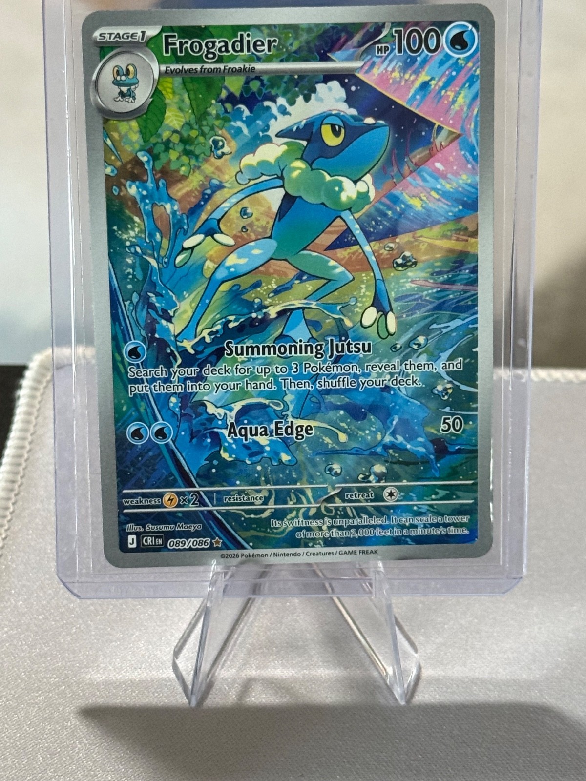 pokemon card frogadier 89 Pokemon Chaos rising