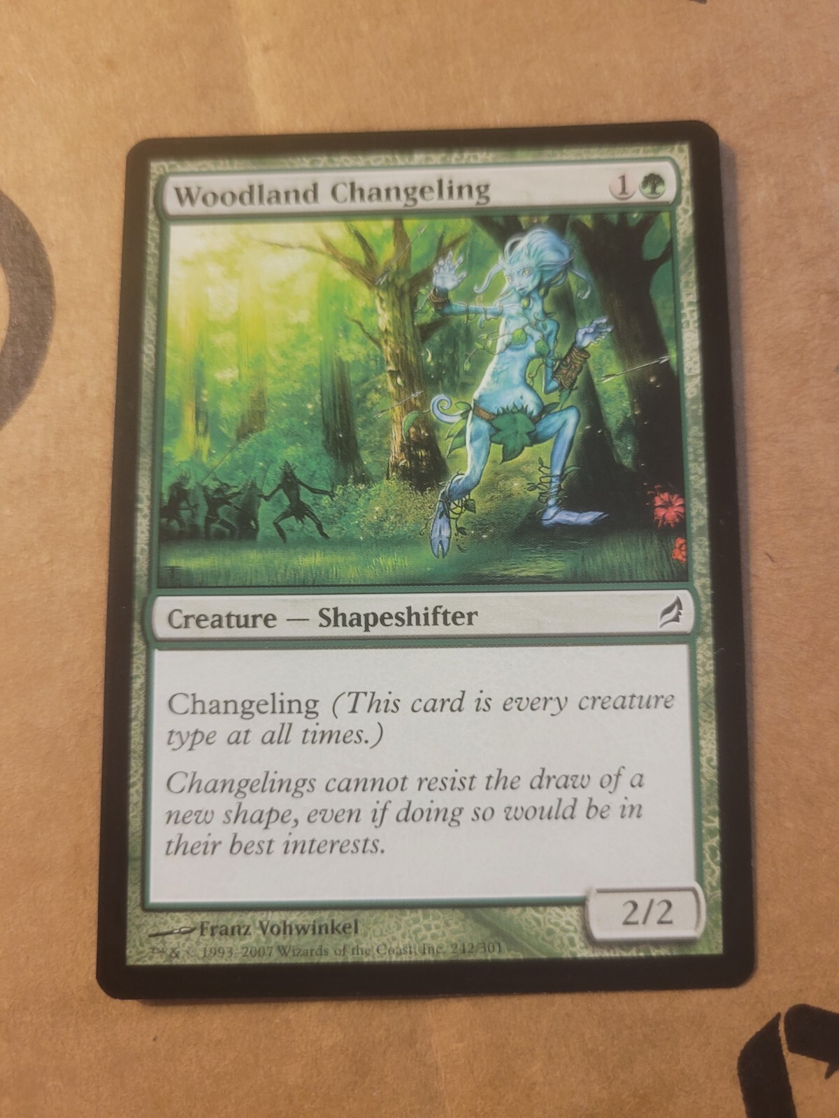 Woodland Changeling Lorwyn MTG Magic Shapeshifter Green Common LP BULK DISCOUNT