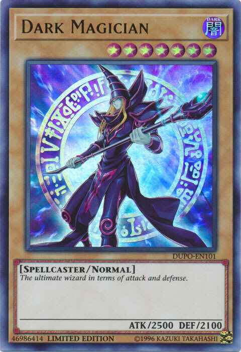 YUGIOH Dark Magician DUPO-EN101 USA Version NM 50 AVAILABLE!