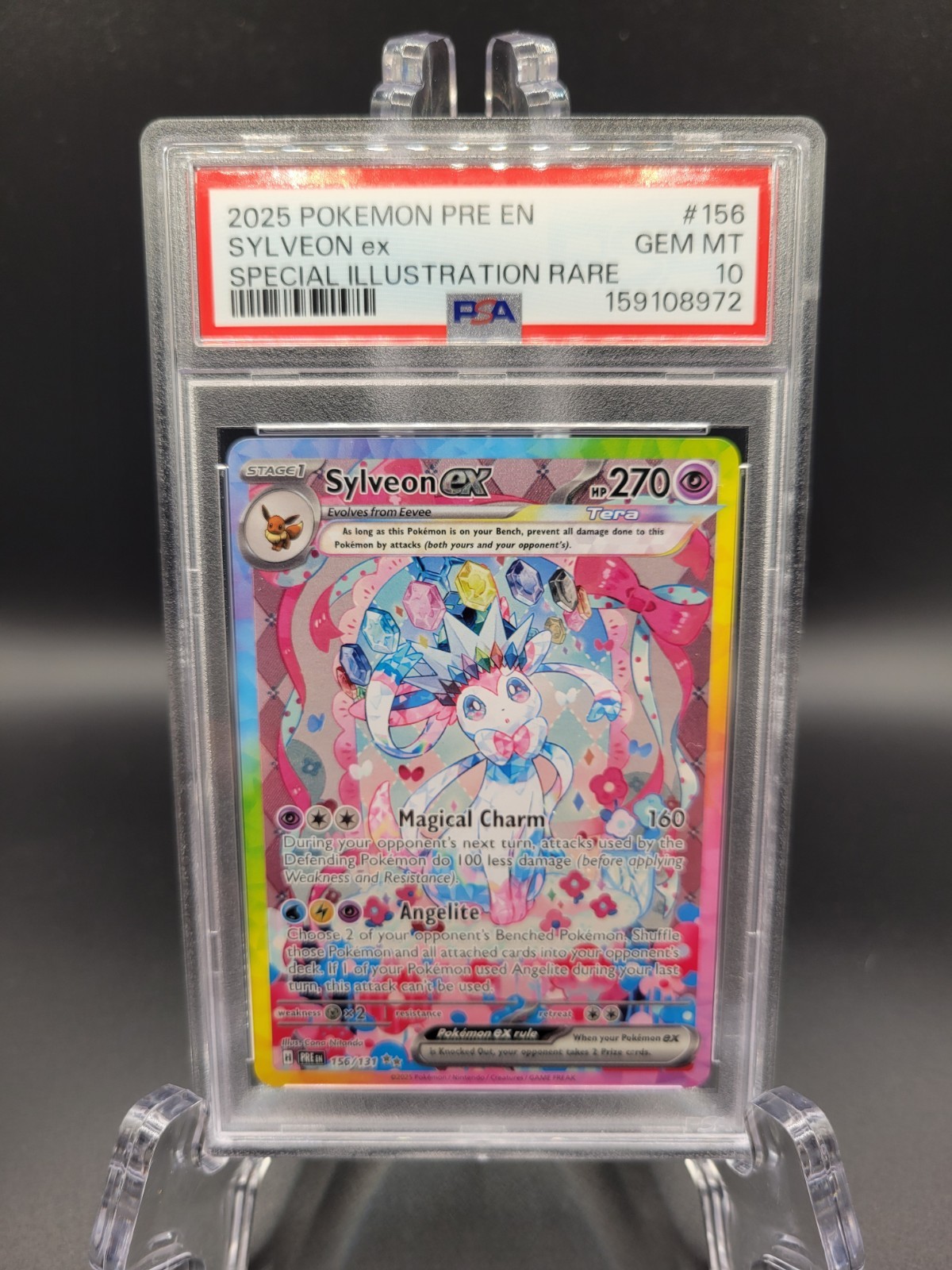 Pokemon Sylveon ex Prismatic Evolutions 156/131 SIR PSA 10 Gem Mint