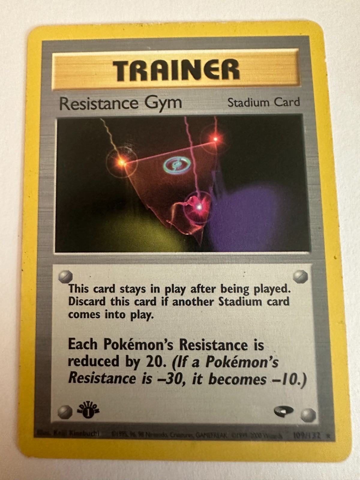 Resistance Gym 109/132 Gym Challenge 1st Edition