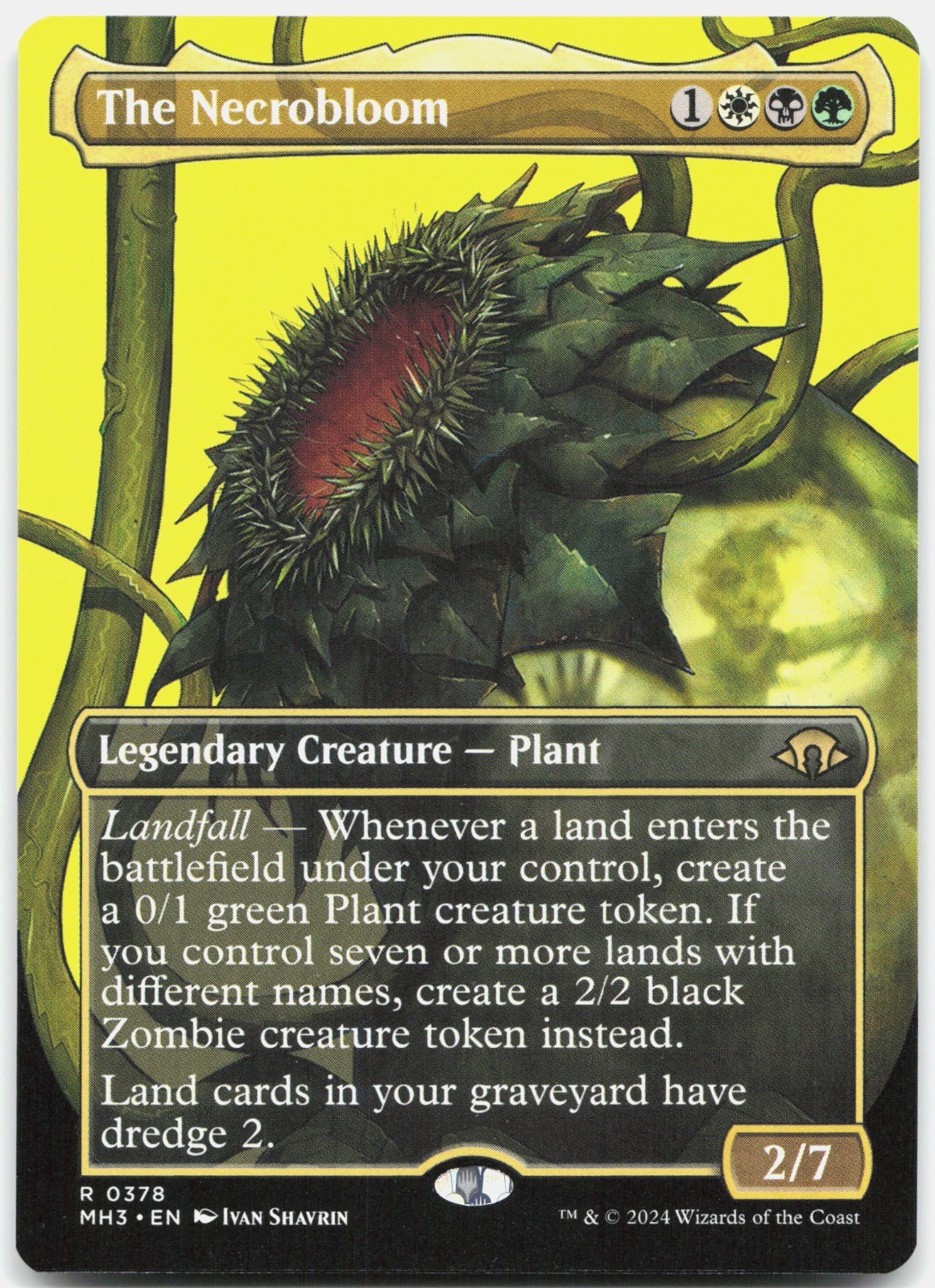 The Necrobloom (Borderless) R Modern Horizons 3 378 NM
