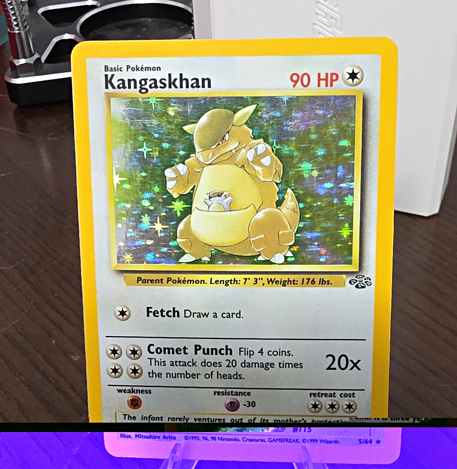 Wizards of the Coast Kangaskhan Jungle Holo Rare 5/64 1999 English 90 HP