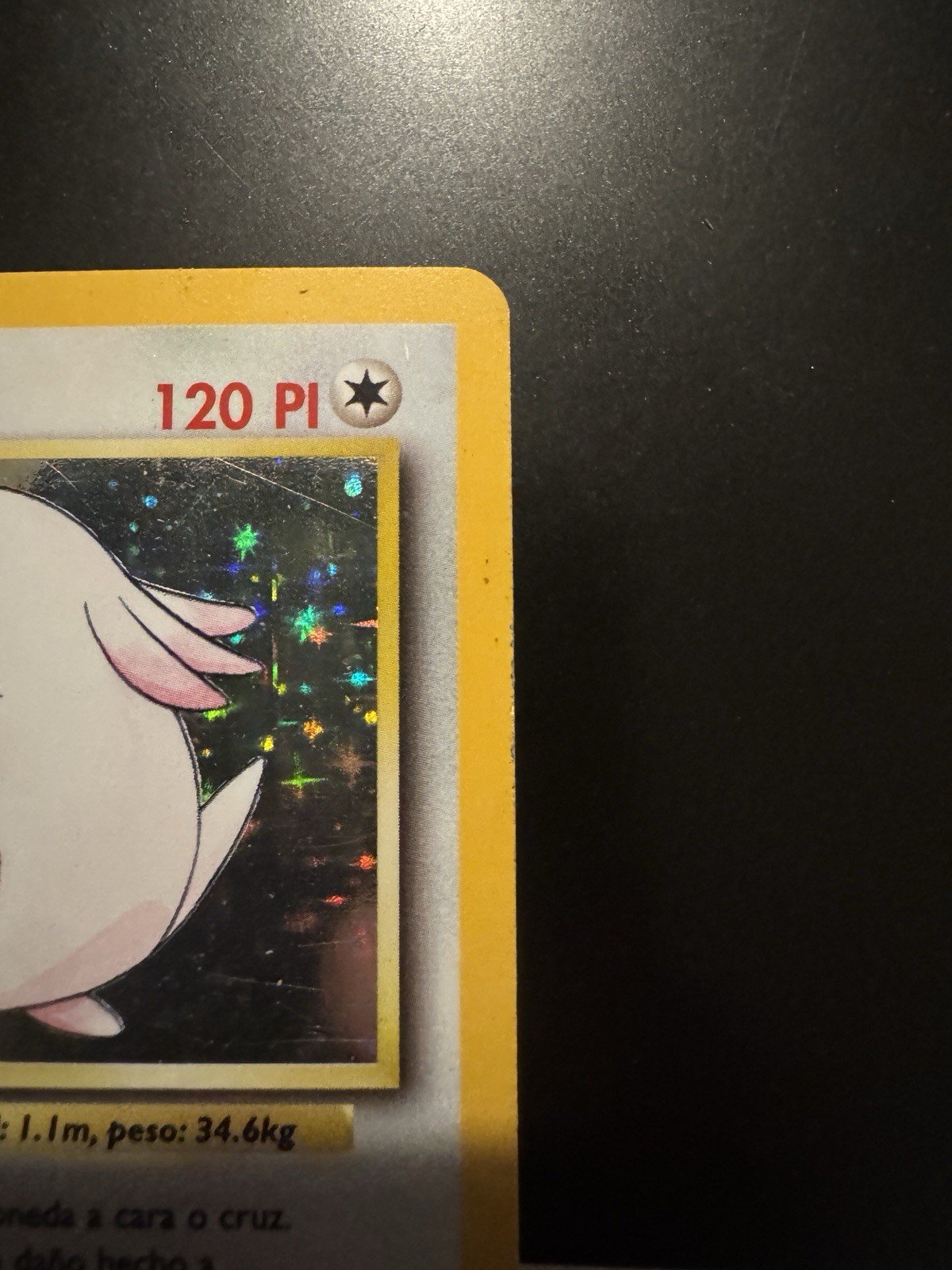 1st Edition Base Set Chansey 3/102 Holo Rare 1999 Authentic Spanish LP