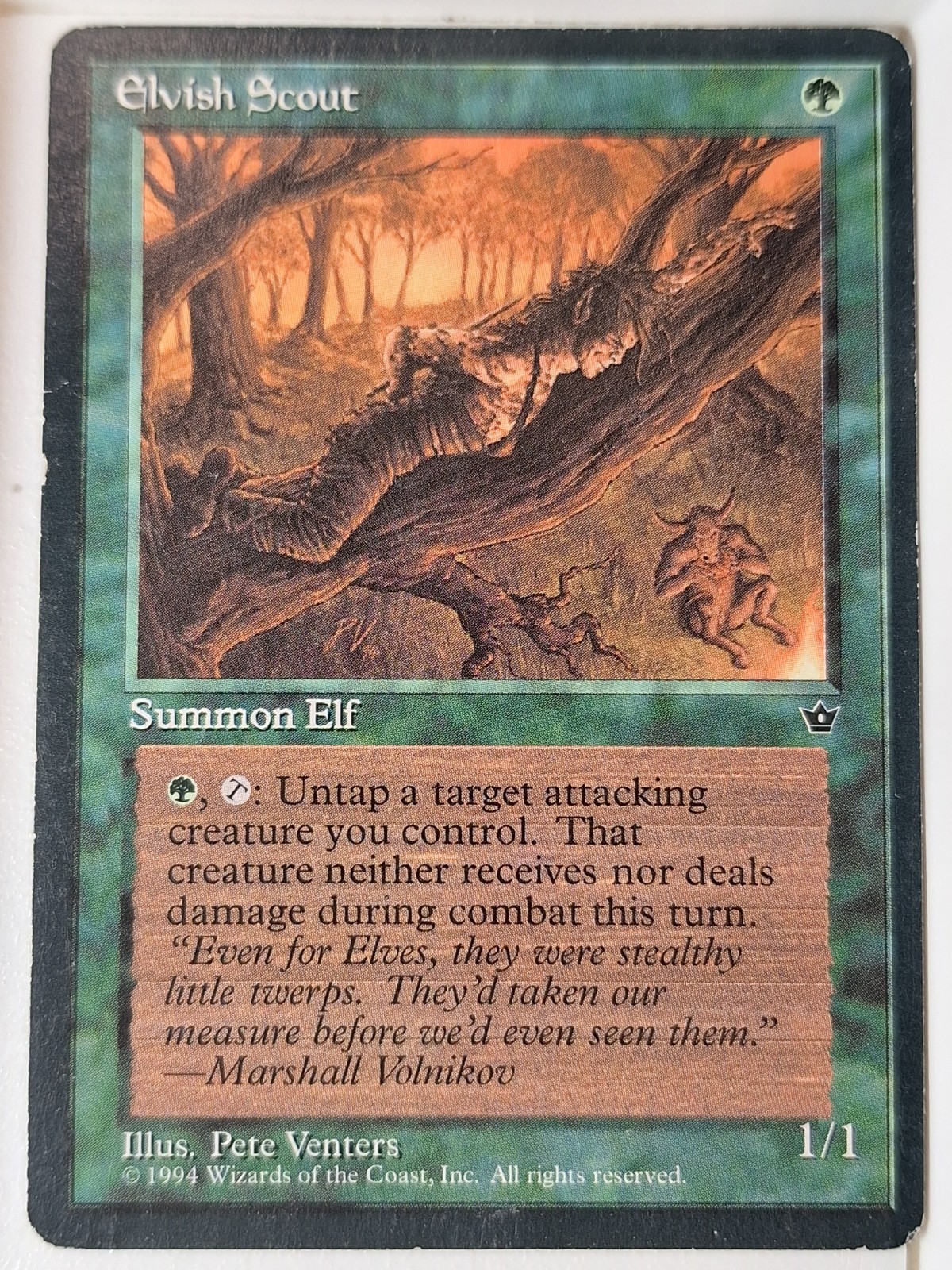 Elvish Scout (Venters) – Fallen Empires – Magic the Gathering MTG Nice!