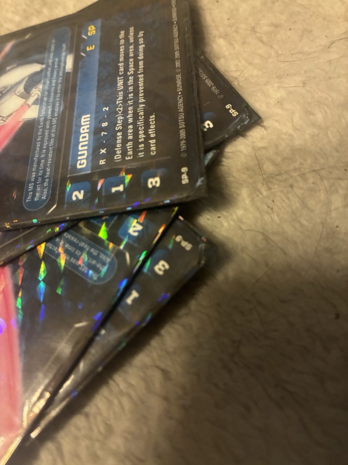 Ultra rare Gundam War CCG Promo Sp-9 4x NM