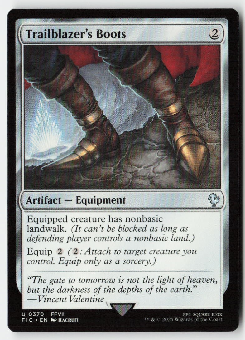 Trailblazer’s Boots #370 (NM) Final Fantasy FIC Magic MTG