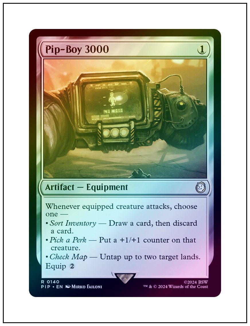 Pip-Boy 3000, Foil, Fallout, Magic MTG NM