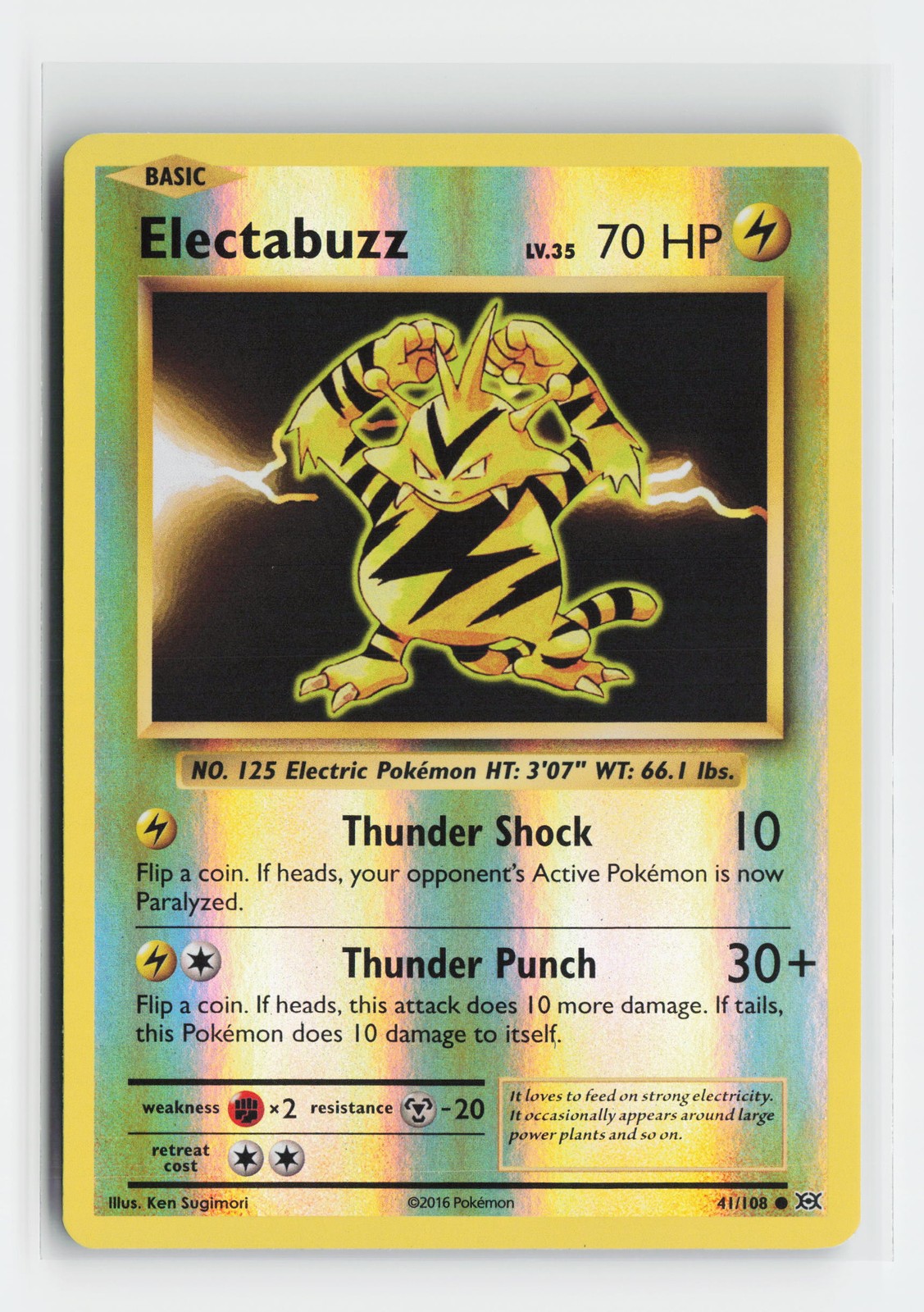 Electabuzz 41/108 Common XY – Evolutions Reverse Holofoil Pokemon NM