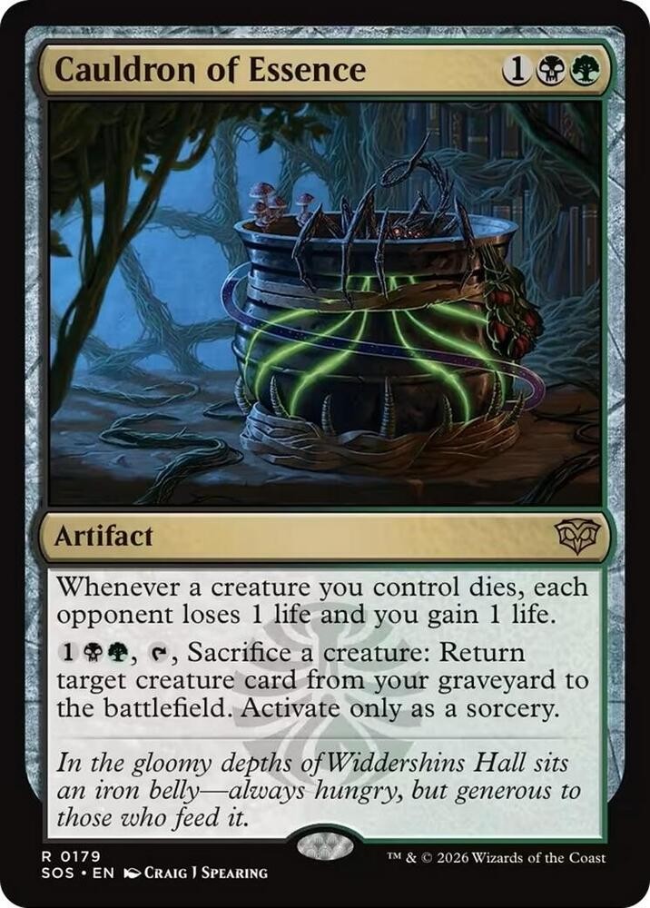 1x Cauldron of Essence – Secrets of Strixhaven Near Mint – MTG