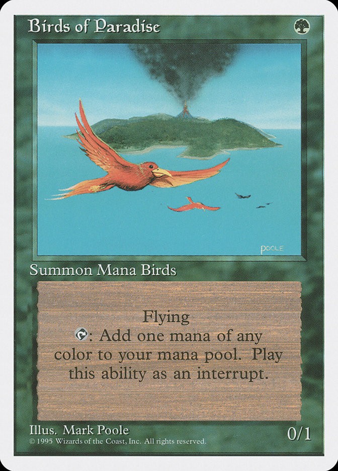 Birds of Paradise (234) Fourth Edition 4ED MTG Magic