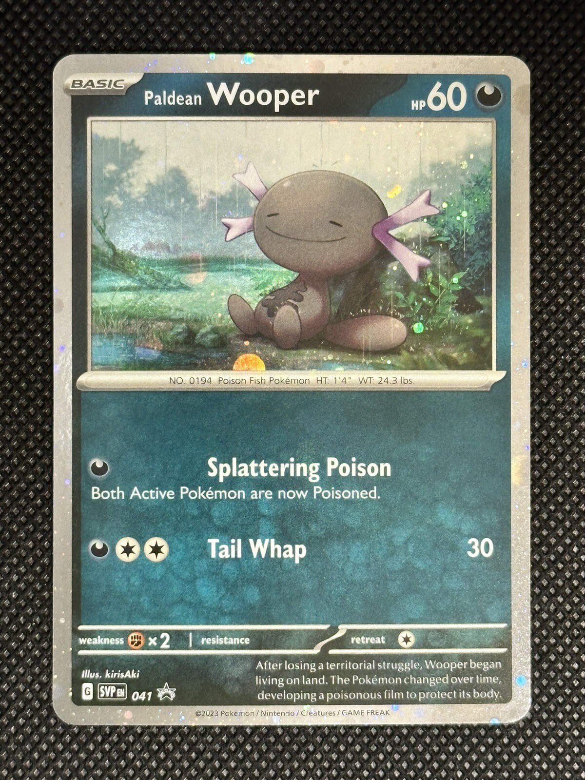 Pokemon Scarlet & Violet Paldean Wooper SVPen 041 BLACK STAR PROMO SVP 41