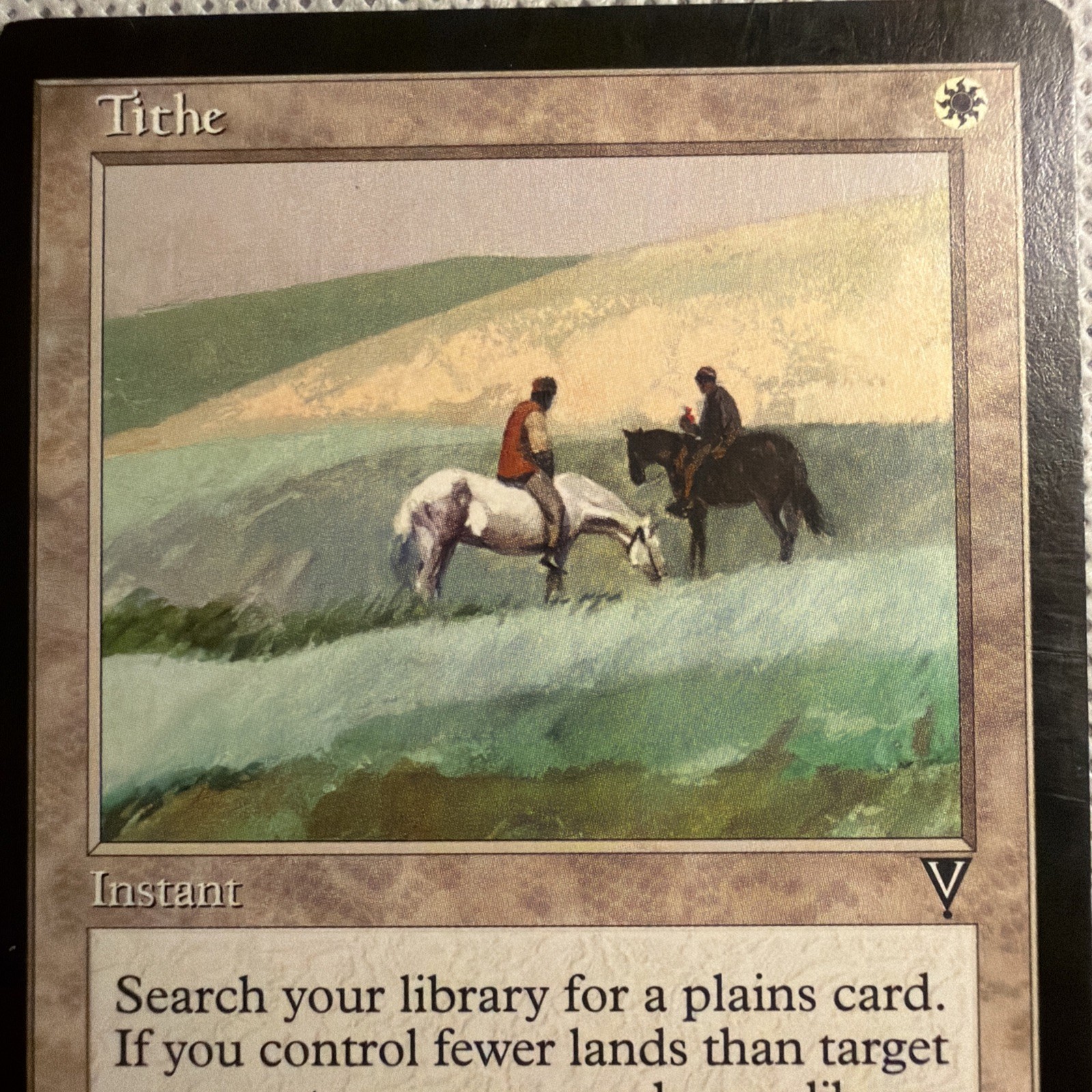 MTG Visions Tithe LP Magic The Gathering