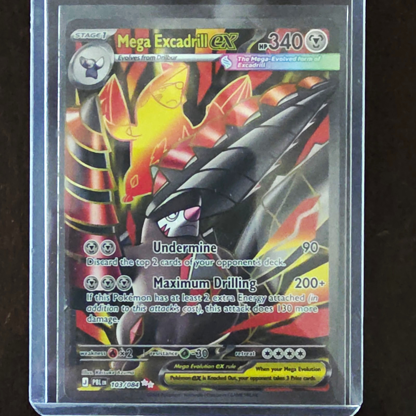 Pokémon TCG Mega Excadrill Ex 103/084