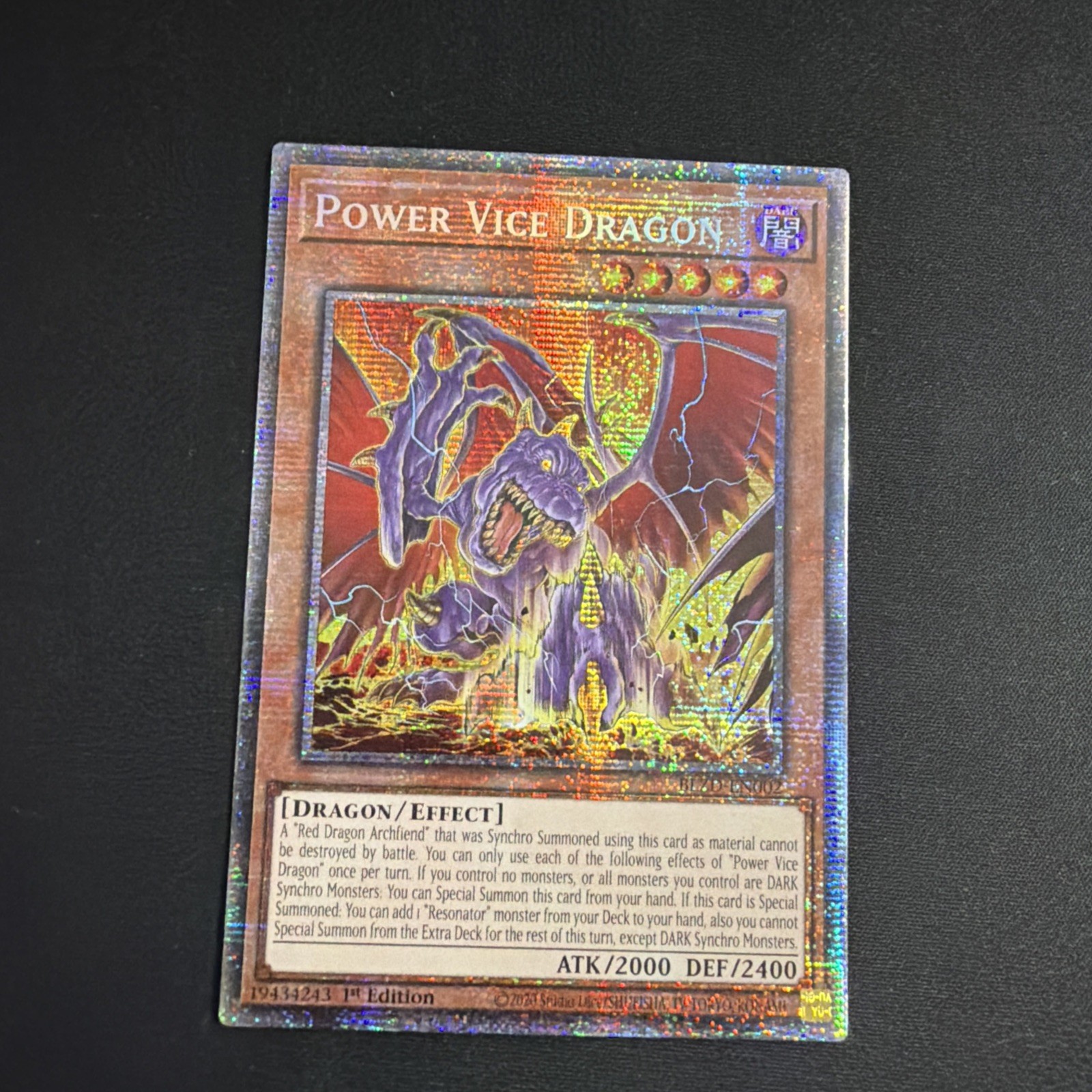 Power Vice Dragon (Starlight Rare) BLZD-EN002 Blazing Dominion 1st Edition
