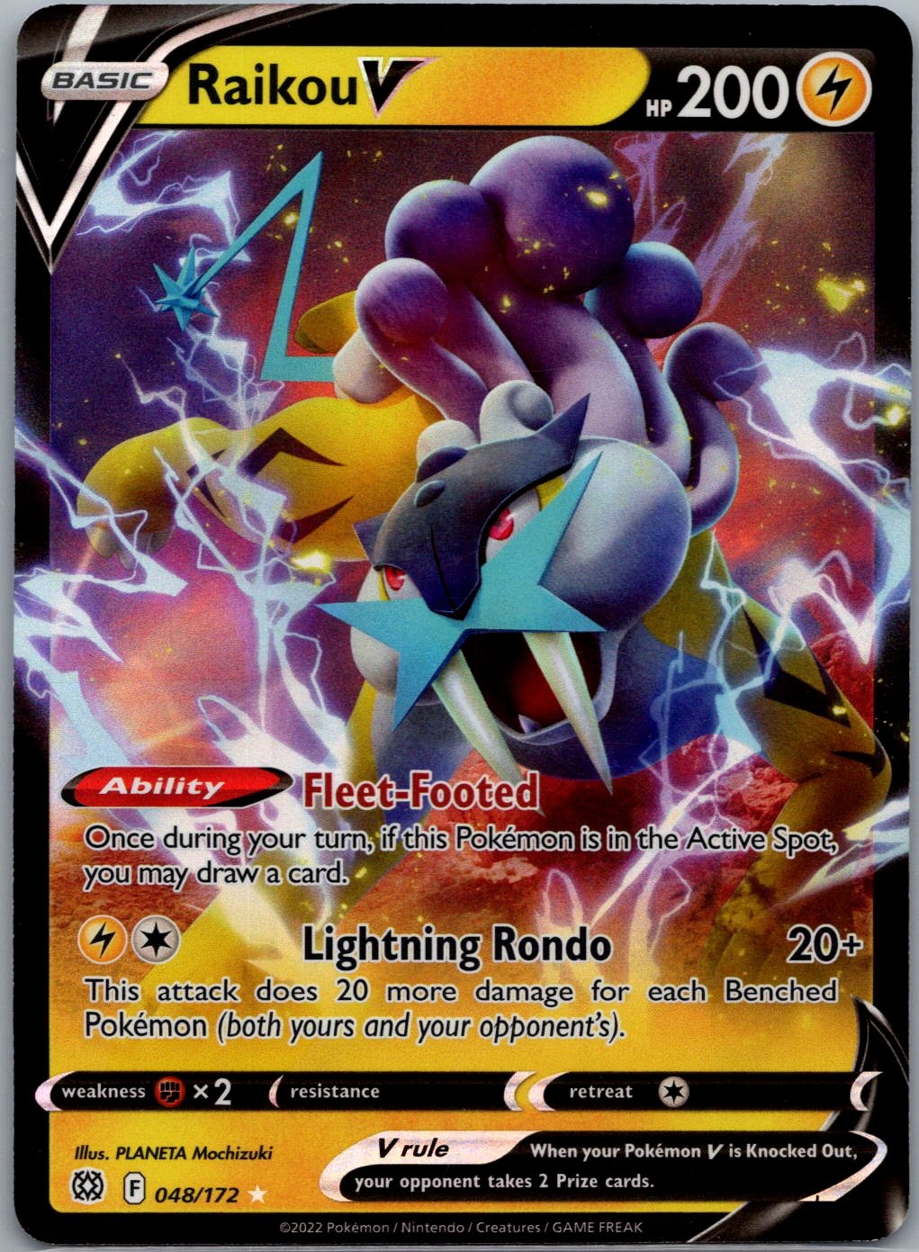 RAIKOU V – 048/172/ – BRILLIANT STARS – HOLO – LP