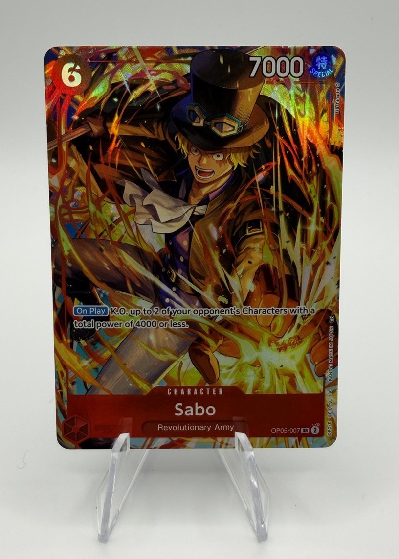 One Piece Illustration Box 5 : Sabo OP05-007 SR Super Rare Alt Art Promo English