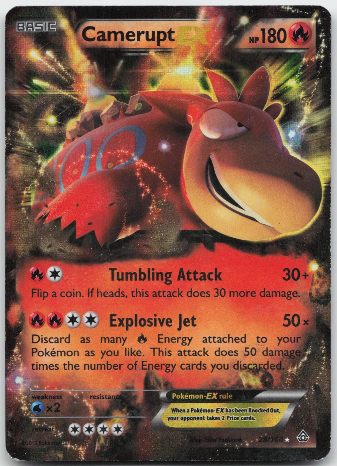 Camerupt EX 29/160 Primal Clash Pokemon