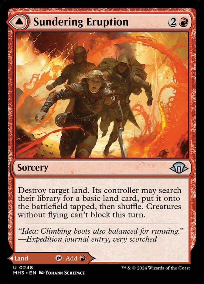 Sundering Eruption Dual Face #248 (NM) – MTG – Modern Horizons 3 Magic