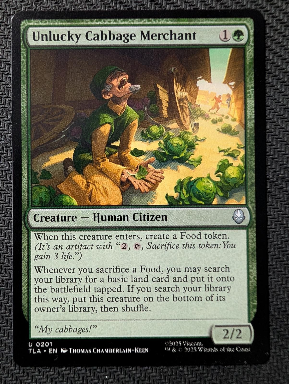 Unlucky Cabbage Merchant 201 Avatar: The Last Airbender Magic: The Gathering LP