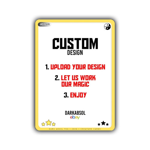 Custom Full Art – Fan Art Card – TGC – Custom Trading Card (DOUBLE SIDED)