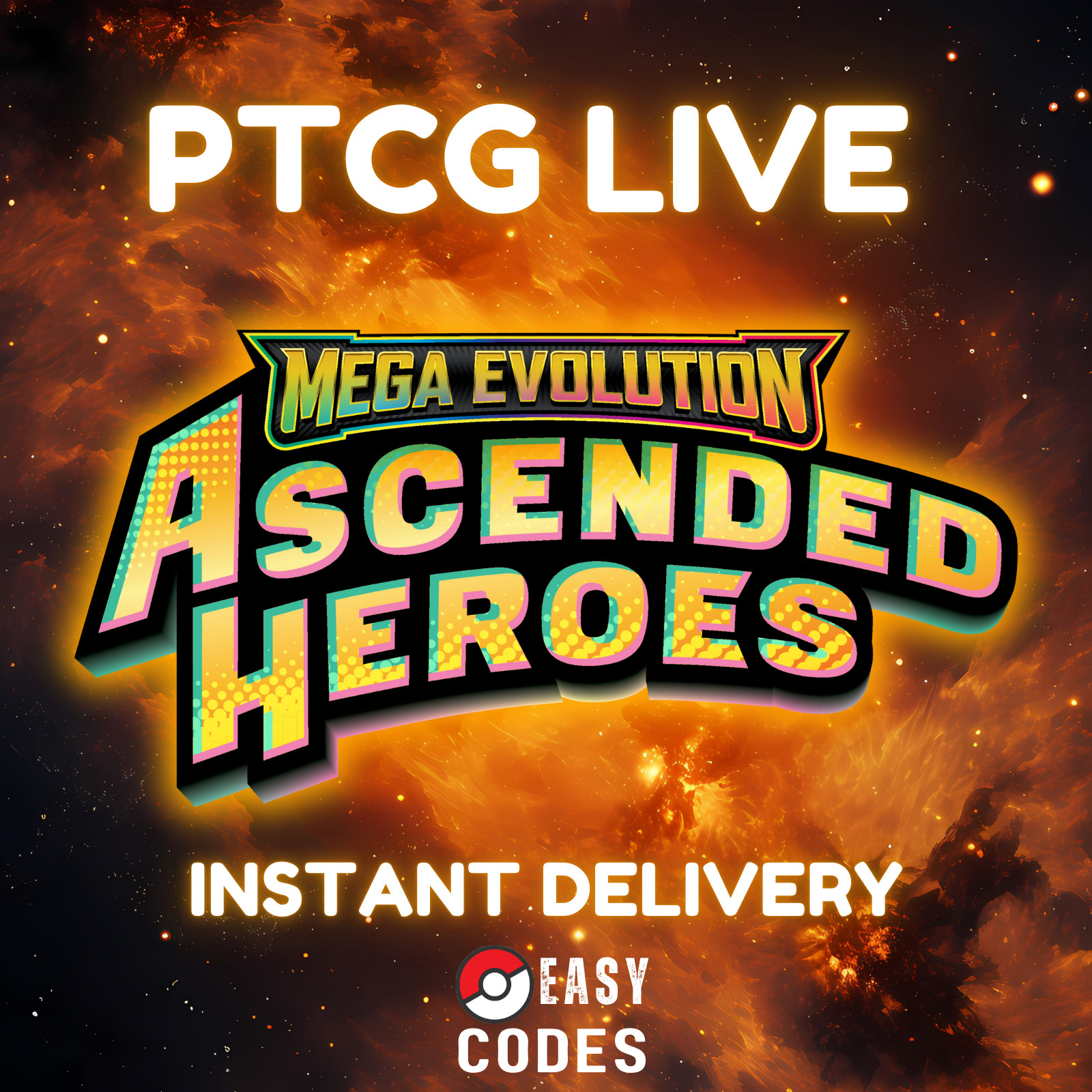 100 Ascended Heroes Codes Booster Pokemon TCG Live Pack Instant delivery