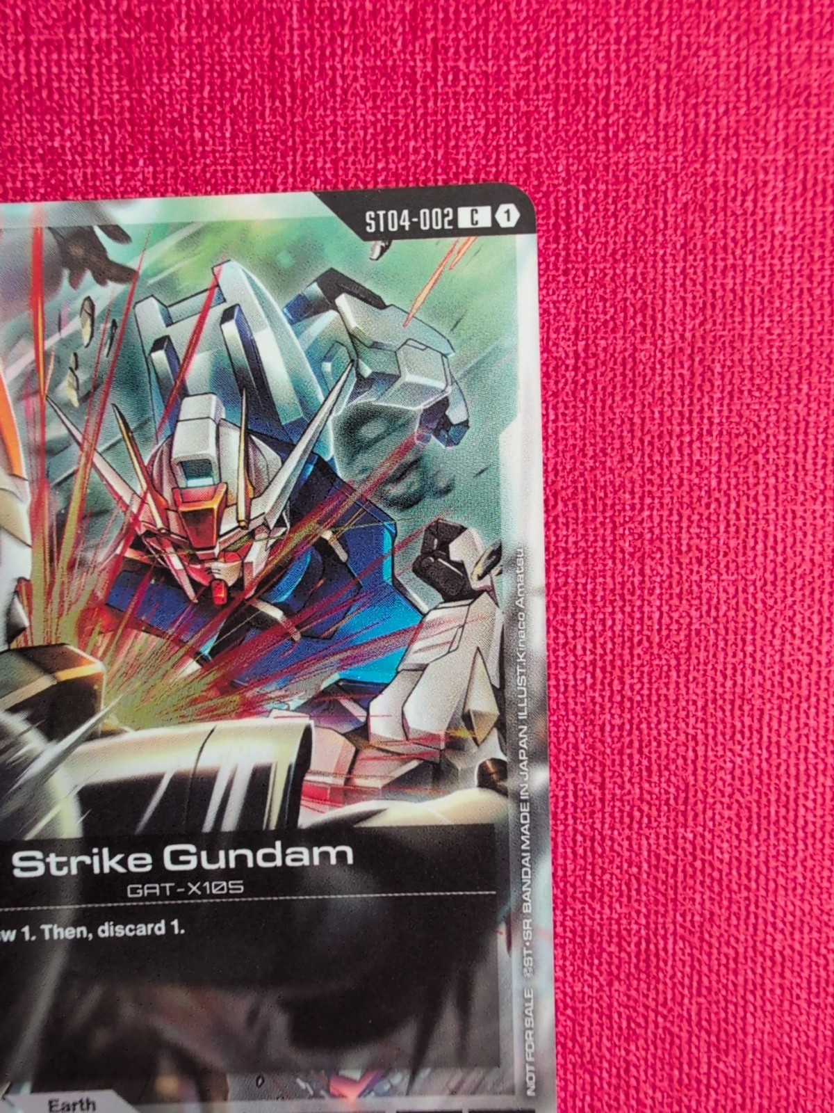 Tournament Promo Alt Art Foil Gundam Card Game CCG TCG SEED Strike Gundam Holo