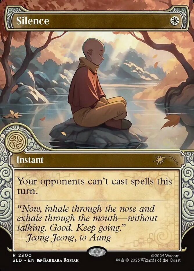 [1x] Silence (2300) – Rainbow Foil Near Mint, English Secret Lair MTG Magic