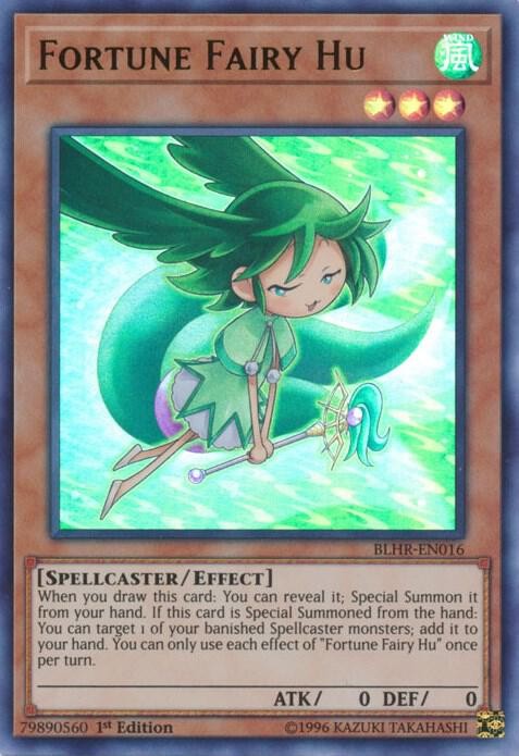 Yugioh Fortune Fairy Hu 1st Edition Ultra Rare BLHR-EN016 NM