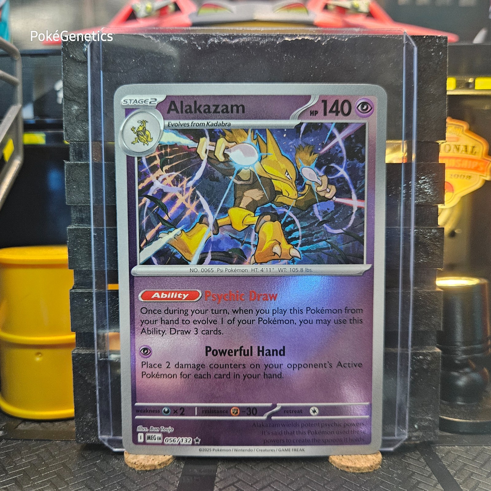 Alakazam Mega Evolutions Reverse Holo Pokémon TCG 056/132 ME01 Rare