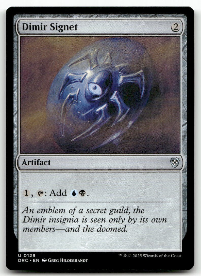 Dimir Signet #129 MTG Aetherdrift NM X1