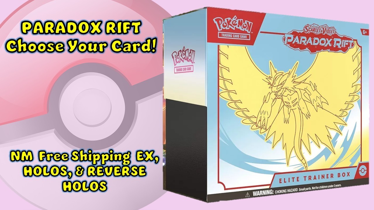 Paradox Rift NM EX, HOLO, & REVERSE HOLOS: Choose Your Card! Free Shipping!