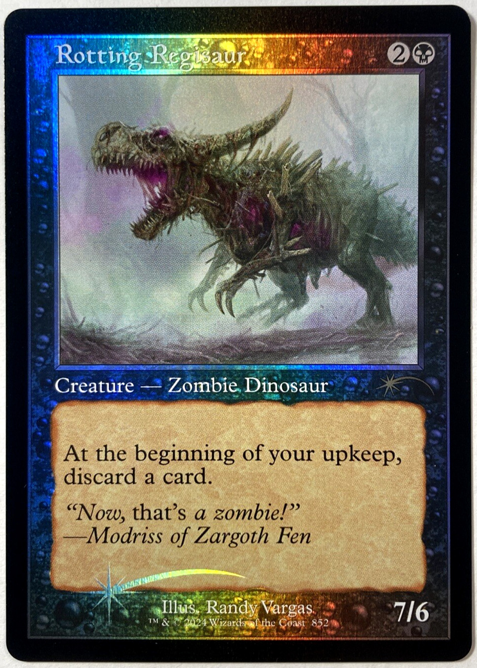 MTG Rotting Regisaur (Retro Frame Foil) Secret Lair Drop 852 NM