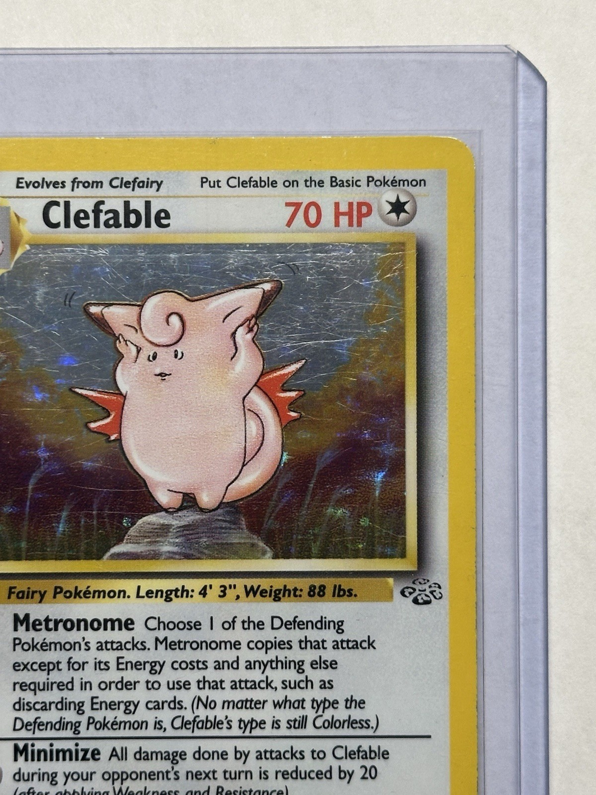 Pokémon TCG Clefable Jungle 01/64 Holo Rare Unlimited 70 HP EN