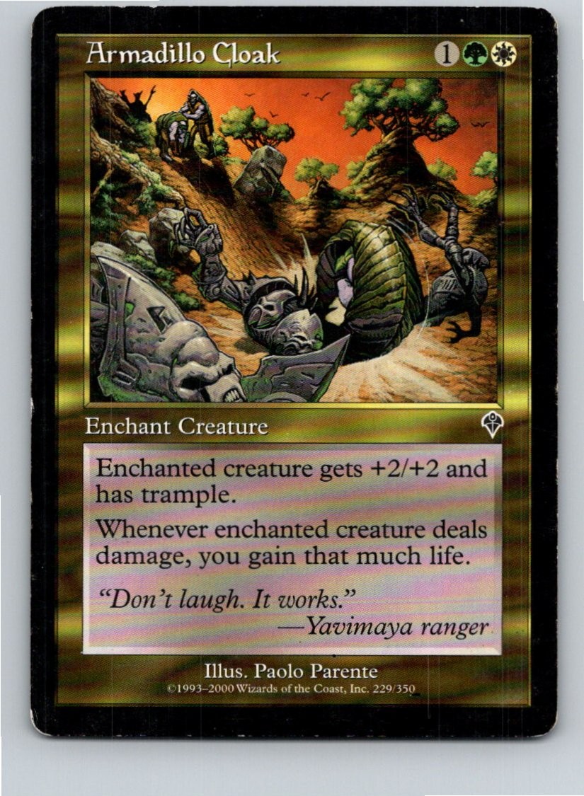 Magic the Gathering Armadillo Cloak Invasion MTG Free Shipping!