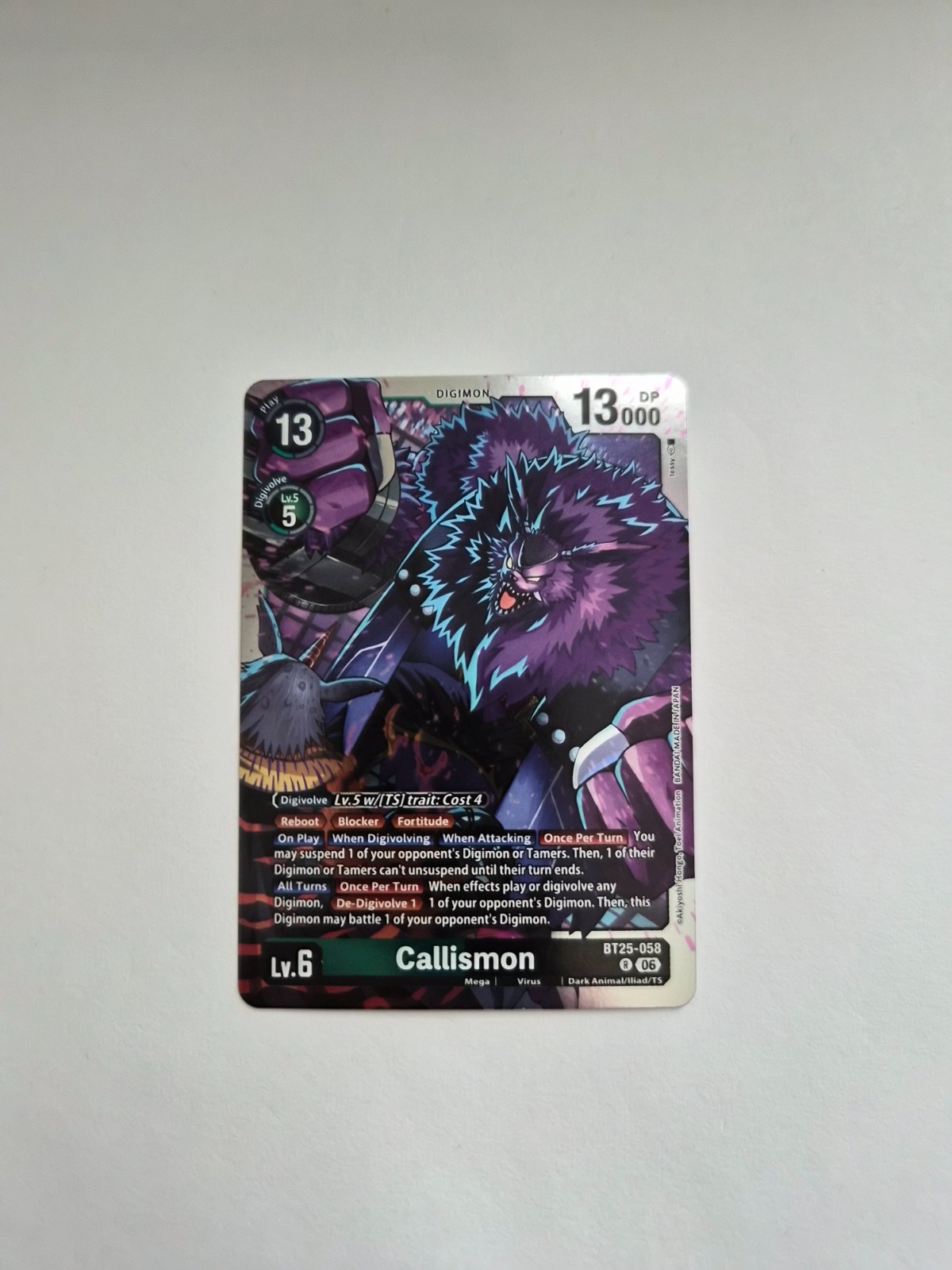 Digimon: Dual Revolution – Callismon – BT25-058 R – FOIL