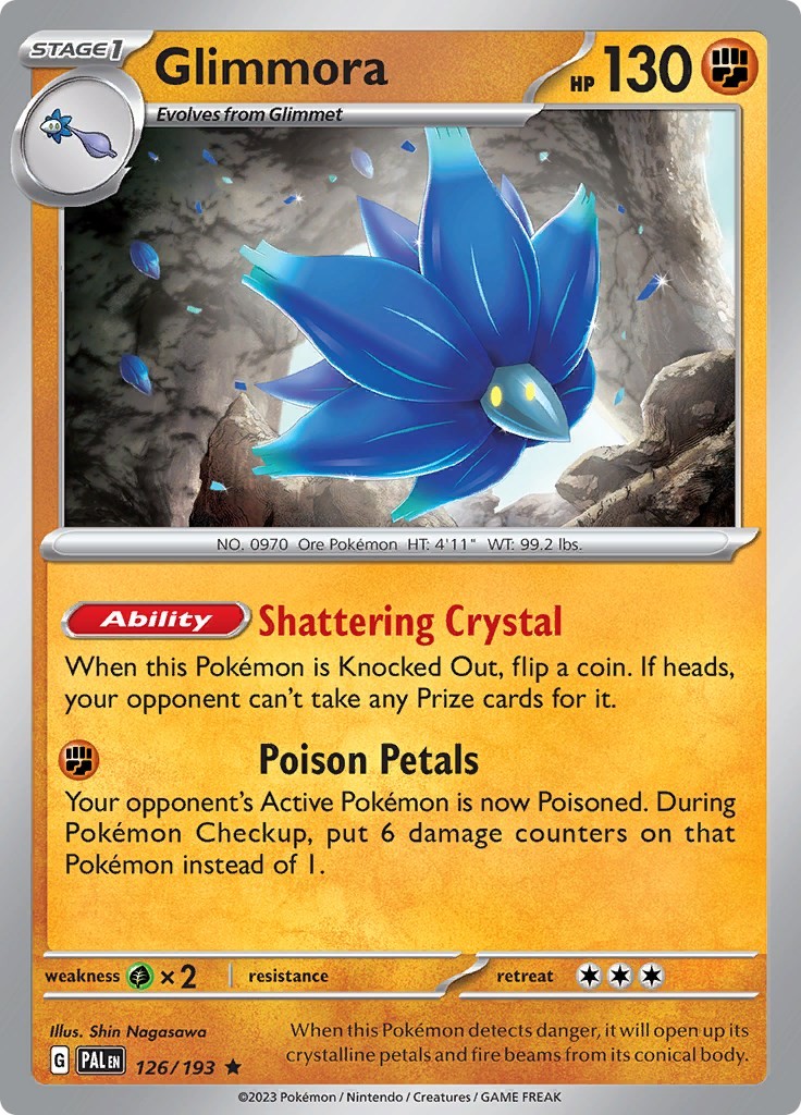 Glimmora PAL 126/193 Pokémon SV02: Paldea Evolved Rare Holofoil EN NM